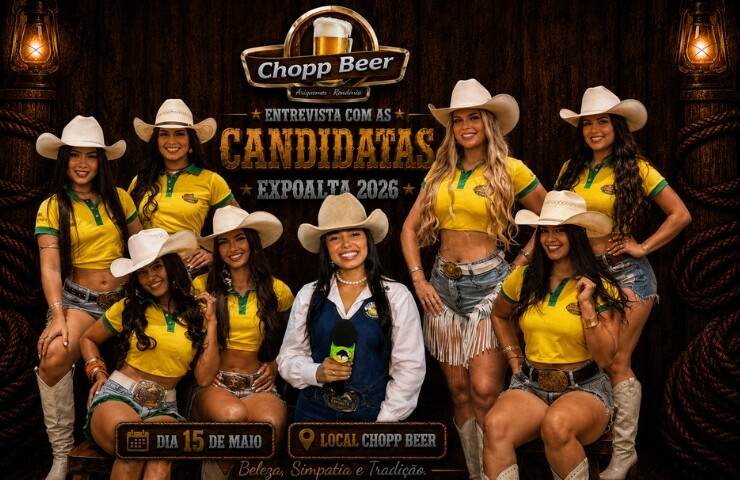 Entrevista com as candidatas a Garota Expoalta 2026 na Chopp Beer