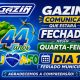 Gazin comunica que estará fechada nesta quarta-feira dia 17, feriado municipal 44 Anos de Alta Floresta