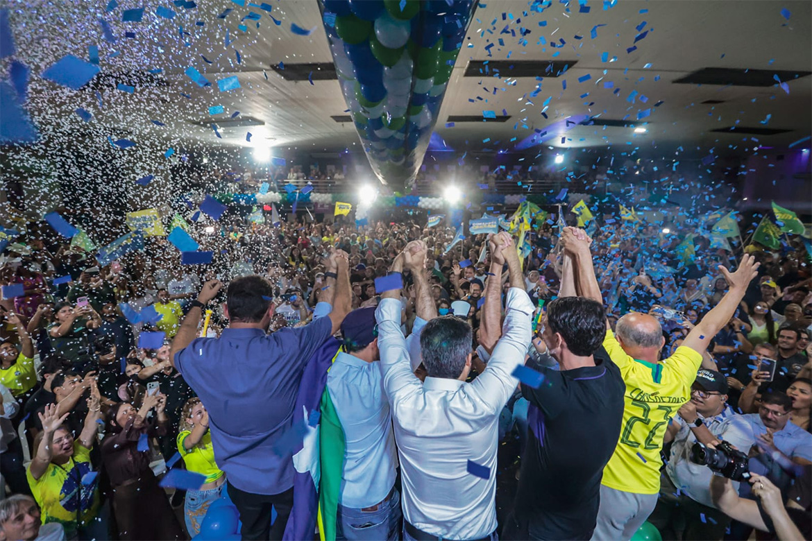 Multidão acompanha lançamento de Marcos Rogério como pré-candidato ao Governo; Camargo também é anunciado
