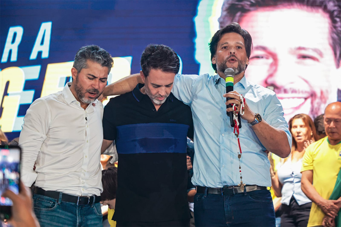 Multidão acompanha lançamento de Marcos Rogério como pré-candidato ao Governo; Camargo também é anunciado