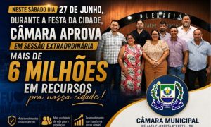 Durante aniversário do município, Câmara aprova mais de R$ 6,3 milhões em recursos para Alta Floresta D’Oeste