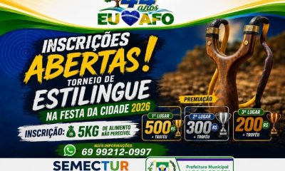 Inscrições Abertas para o Torneio de Estilingue da Festa da Cidade 2026 em Alta Floresta d’Oeste