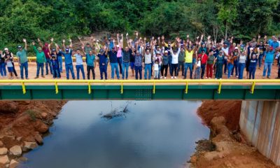 Ismael Crispin participa de entrega de ponte na Linha 90 e comemora avanço para a zona rural de São Miguel do Guaporé