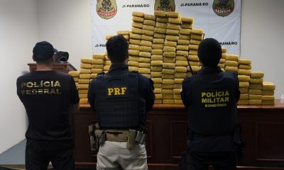 Operação conjunta intercepta carro com 210 quilos de skunk em Rondônia; um foi preso