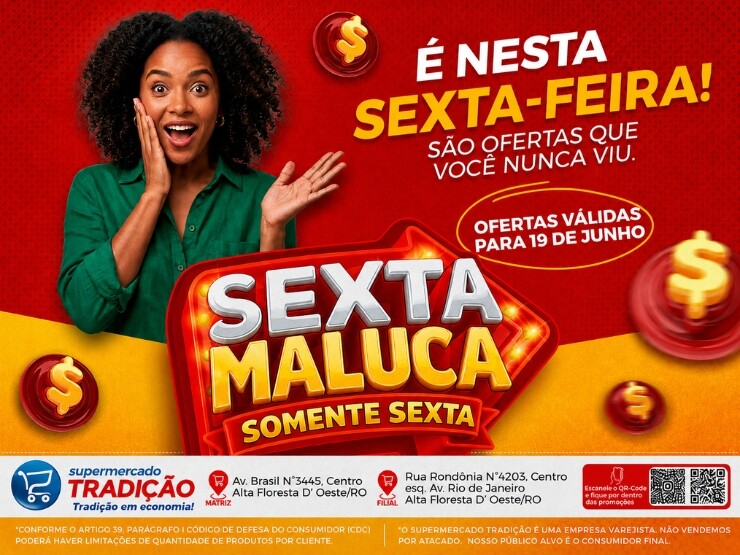🛒🛒🛒🔥Sexta Maluca, Sextou com muita economia no Supermercado Tradição, confira!🛒🛒🛒🔥