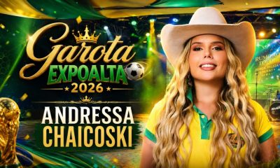 Desfile candidata a Garota Expoalta 2026 Andressa Chaicoski