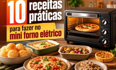 10 receitas práticas para fazer no mini forno elétrico