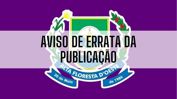 Aviso de errata da publicação pregão eletronico 46/2026